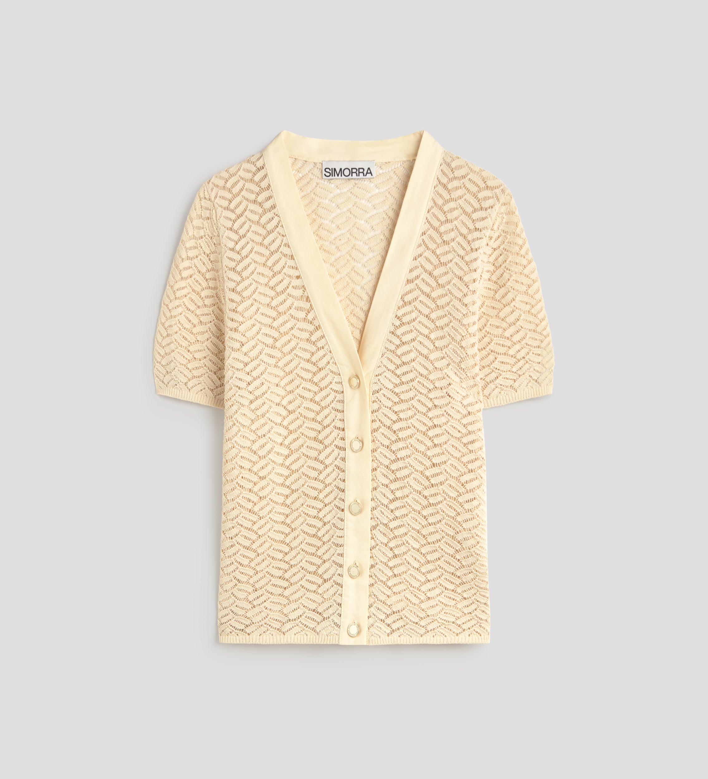 Openwork knit top