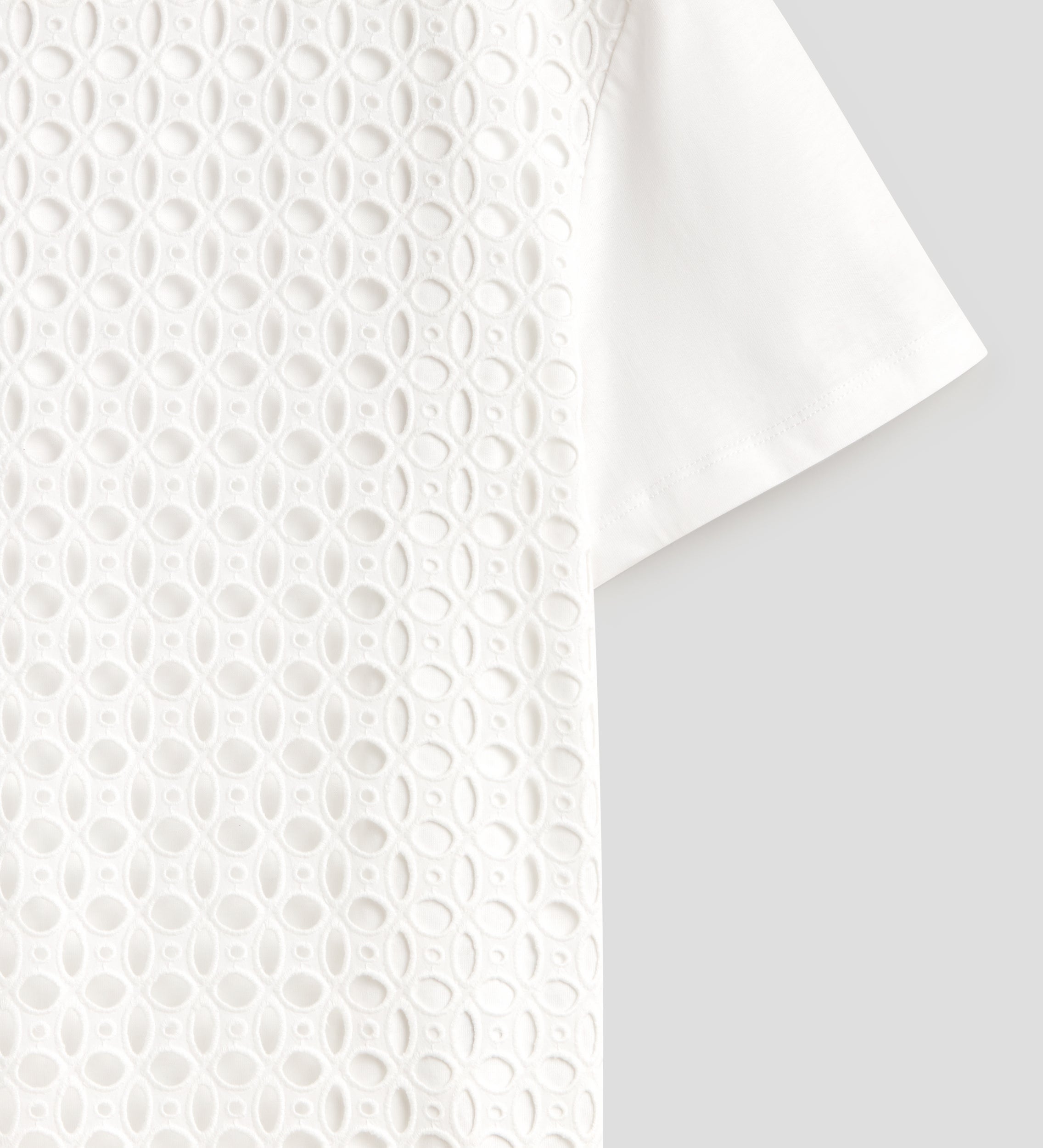 Embroidered cotton T-shirt