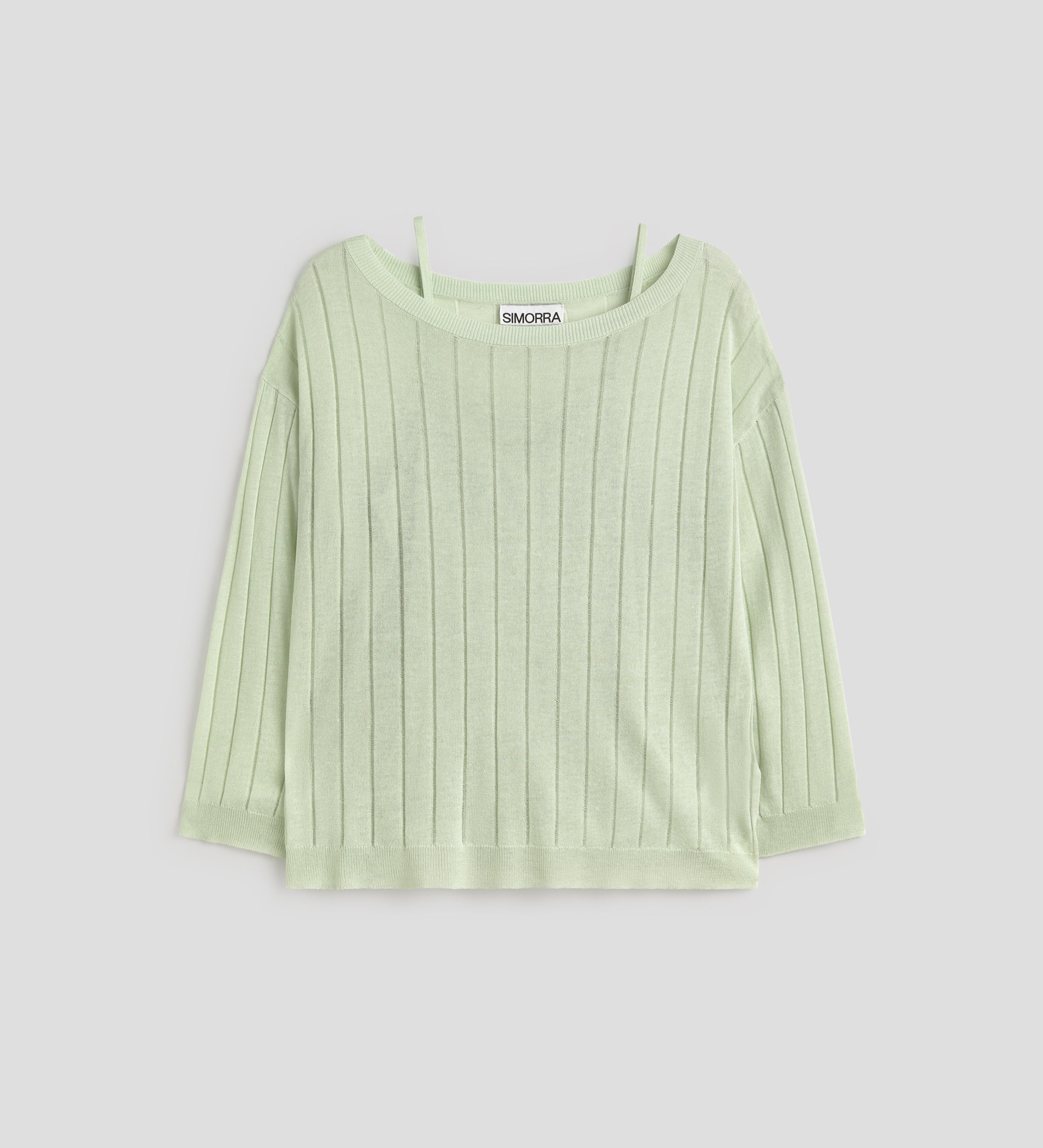 Loose-fitting openwork sweater