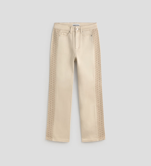 Pantalón vaquero bordado
